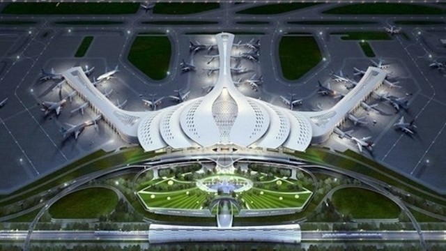 A rendering of the proposed Long Thanh International Airport to be built in the southern province of Dong Nai (Photo: VNA)