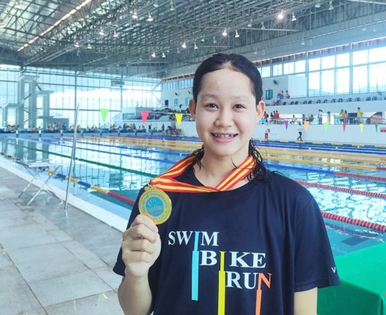 The 14-year old swimmer Vo Thi My Tien 