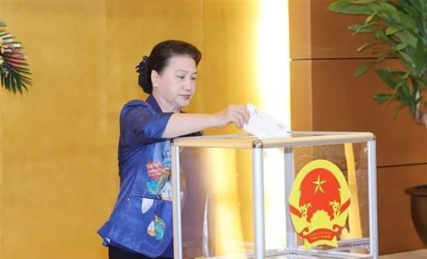 NA Chairwoman Nguyen Thi Kim Ngan at the event (Photo: VNA)