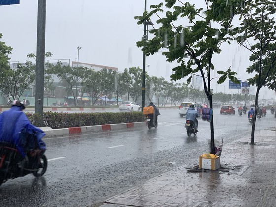 Torrential rain pours down on Ho Chi Minh City ảnh 3 Torrential rain pours down on Ho Chi Minh City ảnh 3