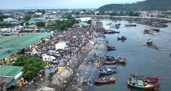 Bustling rhythms at fishing villages in Central region ảnh 1 Bustling rhythms at fishing villages in Central region ảnh 1