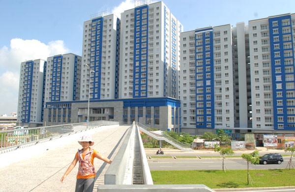 A new apartment block in District 8, HCMC (Photo: SGGP)