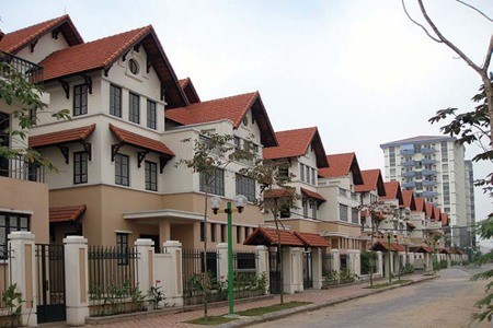 Villas at the Pandora residential area, located at No 53 on Trieu Vu Street in the capital city’s Thanh Xuan District. (Photo: batdongsan.com.vn)