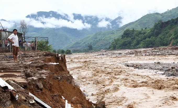 Floods in August, 2017 washed away people’s houses and assets in Muong La District, Northern highland province of Son La. (Photo: VNA/VNS)