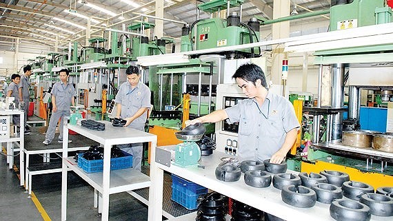  Rubber component production at Thong Nhat Rubber Joint Stock Company (Photo: SGGP)