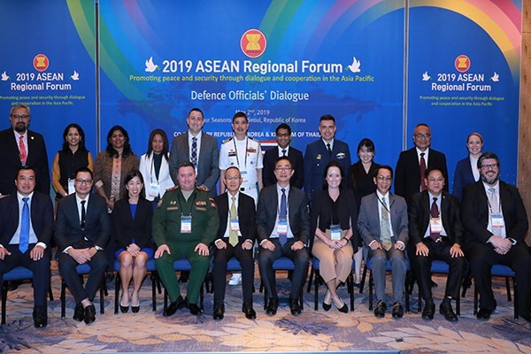 Defence officials from members of the ASEAN Regional Forum, meet in Seoul on May 2 to discuss regional security issues. (Photo: Yonhap)