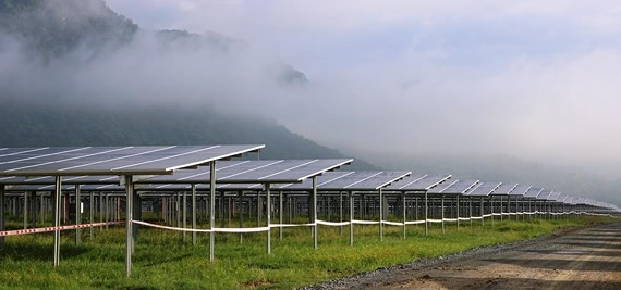 The largest solar power plant in An Giang province was inaugurated on July 6 (Photo: SGGP)