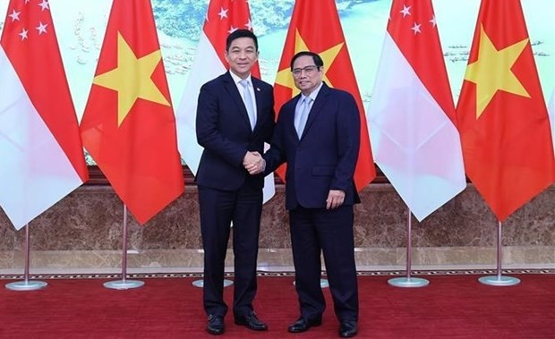 PM Pham Minh Chinh welcomes Speaker of Singaporean Parliament ảnh 1 PM Pham Minh Chinh welcomes Speaker of Singaporean Parliament ảnh 1