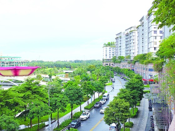 A luxury residential project in District 2 in Ho Chi Minh City. (Photo: SGGP)