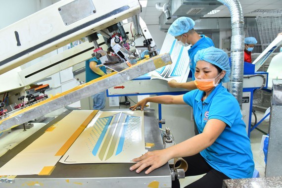 Minh Man Printing Co., Ltd. has joined the supply chain for Samsung Group through efforts to improve production processes. (Photo: SGGP)
