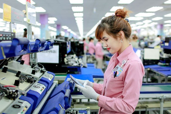 Inside Samsung Thai Nguyen factory. (Photo: Thai Nguyen Newspaper)