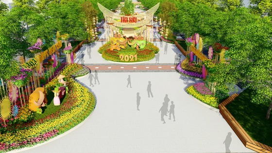 Design of the 2021 Nguyen Hue Flower Street 