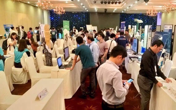 At the 2019 HCMC Innovation, Startup and Entrepreneurship Week (Source: khoinghiepsangtao.vn)