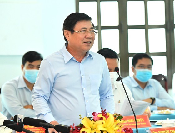 State President holds working session with Cu Chi, Hoc Mon districts in HCMC ảnh 7 State President holds working session with Cu Chi, Hoc Mon districts in HCMC ảnh 7