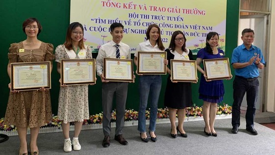 Contest on Vietnam Trade Union, late President Ton Duc Thang concludes in HCMC ảnh 2 Contest on Vietnam Trade Union, late President Ton Duc Thang concludes in HCMC ảnh 2